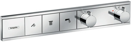 RainSelect afbouwdeel voor inbouw douchekraan thermostatisch voor 3 functies 52.7x90cm chroom 15381000 Chroom glans