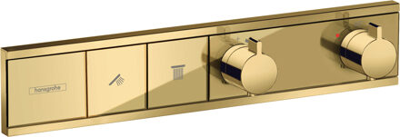 RainSelect thermostaat inbouw voor 2 functies, Polished Gold Optic