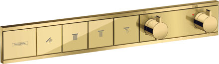 RainSelect thermostaat inbouw voor 4 functies, Polished Gold Optic