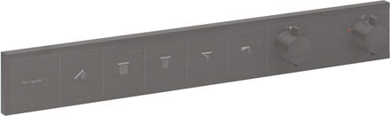 RainSelect thermostaat inbouw voor 5 functies, Brushed Black Chrome