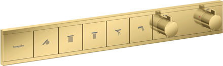 RainSelect thermostaat inbouw voor 5 functies, Polished Gold Optic