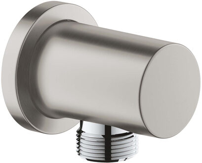 Rainshower slangaansluitknie roset rond supersteel