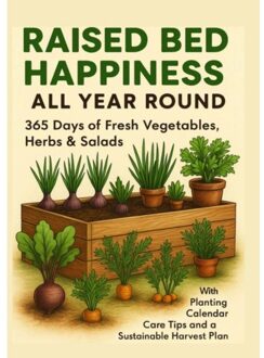 Raised Bed Happiness All Year Round 365 Days Of Fresh Vegetables, Herbs & Salads - With Planting - Luise Gartmann