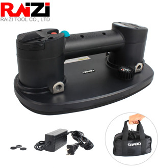 Raizi Grabo Portable Electric Vacuum Suction Cup Lifter for Wood Drywall Granite Glass Tile with Battery Heavy Lifting Tool