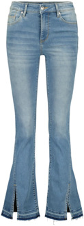 Raizzed Hoge taille bootcut jeans met split Raizzed , Blue , Dames - W26
