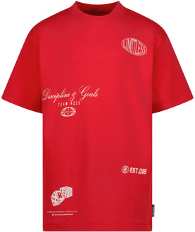Raizzed jongens t-shirt Rood - 128