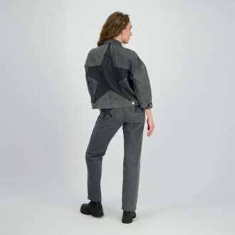 Raizzed Veronica star jacket grey denim - maat S Grijs
