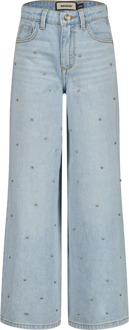 Raizzed zomer jeans broek meisjes - blauw - Monaco - extra wide leg - Maat 116