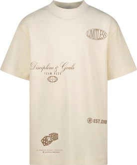 Raizzed zomer t-shirt jongens - off wit - Hold - boxy fit - Maat 164