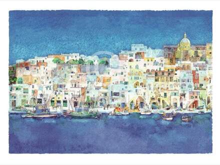 Ralf Westphal - Corricella, Insel Procida Kunstdruk 80x60cm