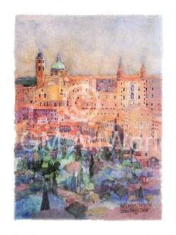 Ralf Westphal - Urbino, Palazzo Ducale, Marche Kunstdruk 30x40cm