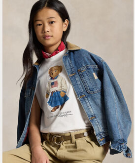 Ralph Lauren 313a98403 bear t-shirt - maat 176 Wit