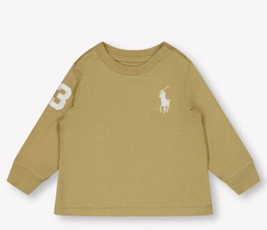 Ralph Lauren Baby jongens t-shirt in Kaki - 92