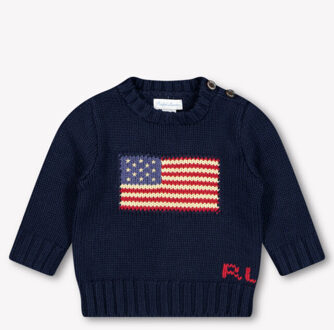 Ralph Lauren Baby jongens trui in Blauw - 74