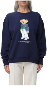 Ralph Lauren Bear Pull Sweater Polo Ralph Lauren , Blue , Dames - Xl,L,M