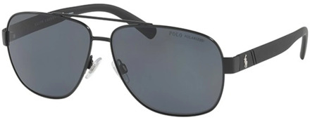 Ralph Lauren Black/Dark Grey Sunglasses PH 3112 Ralph Lauren , Black , Heren - 60 MM