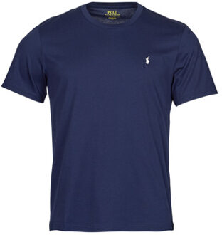 Ralph Lauren Blauw Katoenen T-shirt met Polo Pony Borduursel Polo Ralph Lauren , Blue , Heren - 2Xl,Xl,L,M