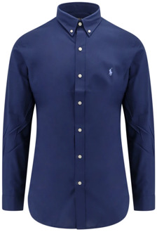 Ralph Lauren Blauwe Button-Down Kraag Shirt Ralph Lauren , Blue , Heren - 2Xl,Xl,L,M,S