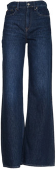 Ralph Lauren Blauwe Gewassen Jeans voor Dames Aw23 Ralph Lauren , Blue , Dames - W25,W26,W29,W30,W27,W28