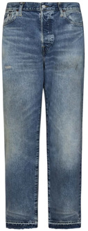 Ralph Lauren Blauwe Jeans Rechte Pijp Westhanger Kleur Polo Ralph Lauren , Blue , Heren - W33,W34,W32,W31