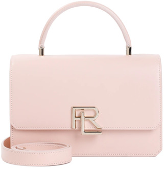 Ralph Lauren Blush Leren Crossbody Handtas Roze Paars Ralph Lauren , Pink , Dames - ONE Size