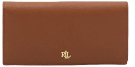 Ralph Lauren Bruine Portemonnees van Lauren Ralph Lauren , Brown , Dames - ONE Size
