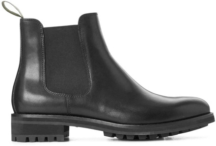 Ralph Lauren Bryson chelsea boot van leer Zwart - 43