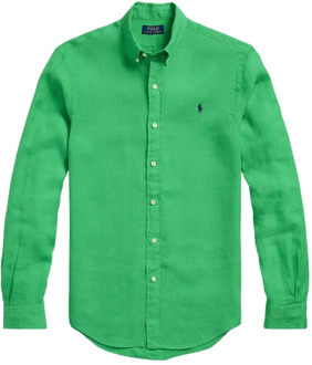 Ralph Lauren Button-Down Kraag Overhemden Ralph Lauren , Green , Heren - M,S