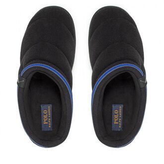 Ralph Lauren Button Scuff Zwart Heren Slippers - EU 39/ UK 6
