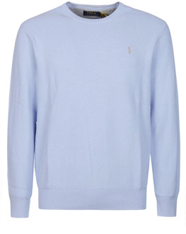 Ralph Lauren Comfortabele Gebreide Pullover Sweater Ralph Lauren , Blue , Heren - Xl,L,S