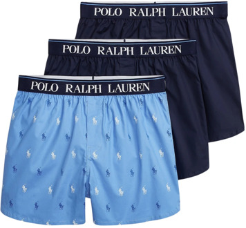 Ralph Lauren Comfortabele Katoenen Boxershorts 3-Pack Ralph Lauren , Multicolor , Heren - Xl,L,M