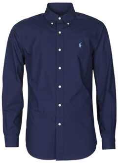 Ralph Lauren Custom fit button down-overhemd van katoen Donkerblauw - XL