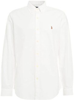 Ralph Lauren Custom fit button-down overhemd van katoen Wit