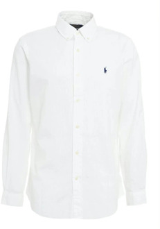 Ralph Lauren Custom Fit Sportshirt voor Heren Ralph Lauren , White , Heren - Xl,L,M,S