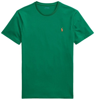Ralph Lauren Custom Slim Fit Katoenen T-Shirt Ralph Lauren , Green , Heren - M