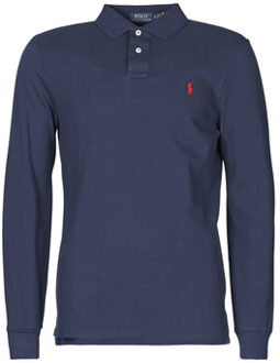 Ralph Lauren Custom slim fit polo van piqué katoen Donkerblauw