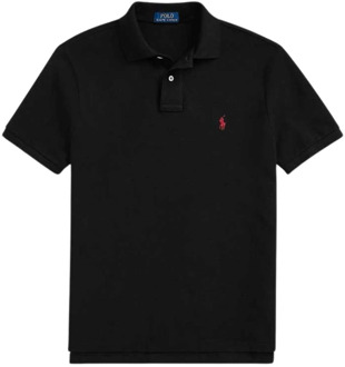 Ralph Lauren Custom slim fit polo van piqué katoen POLO BLACK/C3870 - M