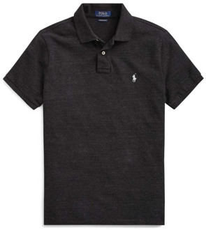 Ralph Lauren Custom slim fit polo van piqué katoen Zwart - M