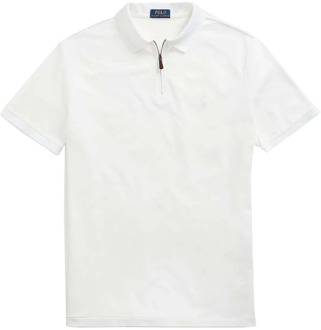 Ralph Lauren Custom Slim Fit Rits Polo Ralph Lauren , White , Heren - XL