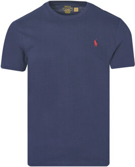 Ralph Lauren Custom slim fit t-shirt met korte mouwen Blauw - XL