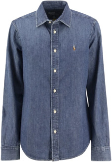 Ralph Lauren Denim Overhemd - Stijlvol en veelzijdig Polo Ralph Lauren , Blue , Dames - S,Xs,2Xs
