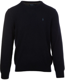 Ralph Lauren Donkerblauwe Gebreide Kleding Noos Ralph Lauren , Blue , Heren