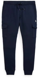 Ralph Lauren Donkerblauwe katoenen sweatpants met geborduurde pony Ralph Lauren , Blue , Heren - L,M