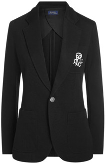 Ralph Lauren Elegante Jacquard Blazer - Zwart Ralph Lauren , Black , Dames - XS