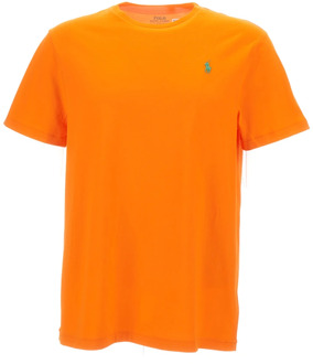 Ralph Lauren Geborduurde Logo T-shirts en Polos in Oranje Polo Ralph Lauren , Orange , Heren - 2Xl,L,M