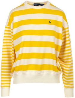 Ralph Lauren Gele Sweatshirt met Lange Mouwen Ralph Lauren , Yellow , Dames - XS