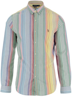 Ralph Lauren Gestreept Katoenen Overhemd Met Button-Down Kraag Polo Ralph Lauren , Multicolor , Heren - Xl,M,S