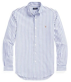 Ralph Lauren Gestreept Oxford Katoenen Overhemd Polo Ralph Lauren , Blue , Heren - 2XL
