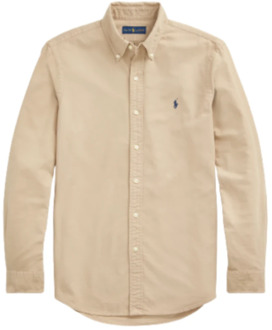 Ralph Lauren Getailleerd Ecru Overhemd - Maat M, Kleur: Surrey Tan Ralph Lauren , Beige , Heren - 2Xl,Xl,L,M,S