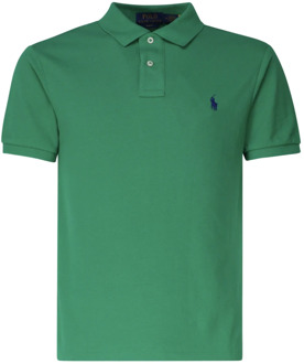 Ralph Lauren Groene Polo T-shirt met Logo Borduurwerk Polo Ralph Lauren , Green , Heren - 2Xl,L,M,S